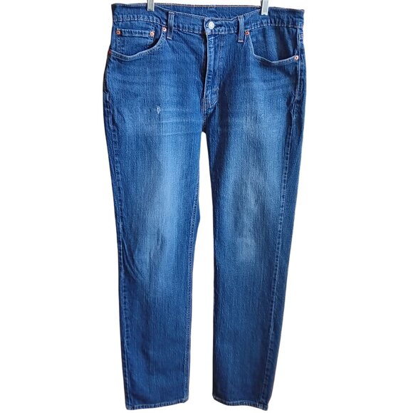 38x36 Levis 541 Vintage Blue Denim Jeans Strtch Relaxed Fit Straight Leg Mens - Picture 1 of 9